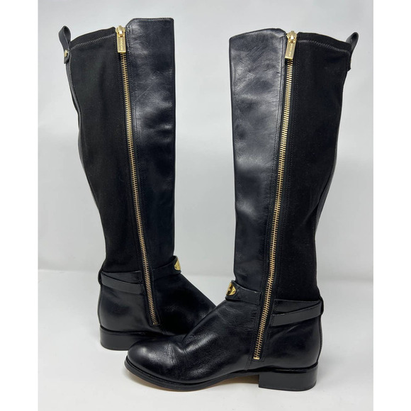 MICHAEL Michael Kors Arley Stretch Leather Knee Boot (5M) - Picture 3 of 14
